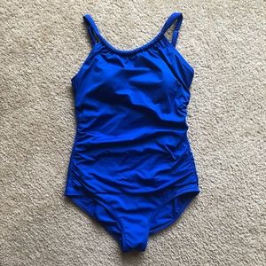 Jantzen High Neck Royal Blue Bathing Suit
